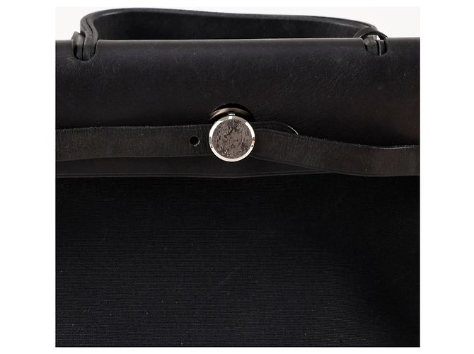 Hermès Schwarze Tote-Schultertasche Größe - Ansicht 2