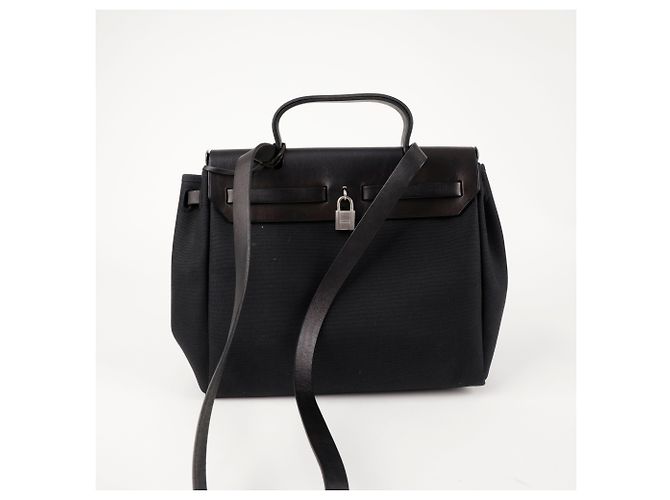 Hermès Schwarze Tote-Schultertasche Größe - Ansicht 3