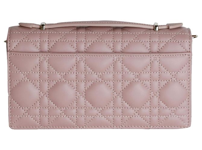 Borsa Dior Tote Crossbody in Pelle Marrone Mini - vista 3