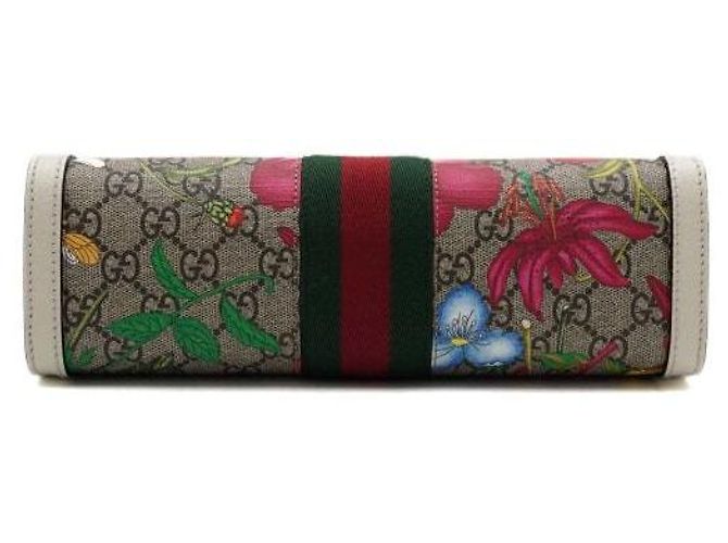 Gucci Borsa a tracolla e a spalla Ophidia GG Flora Gold Chain - vista 7