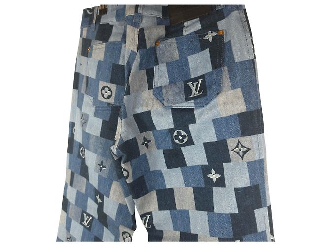 Vaqueros Louis Vuitton Azules - vista 4