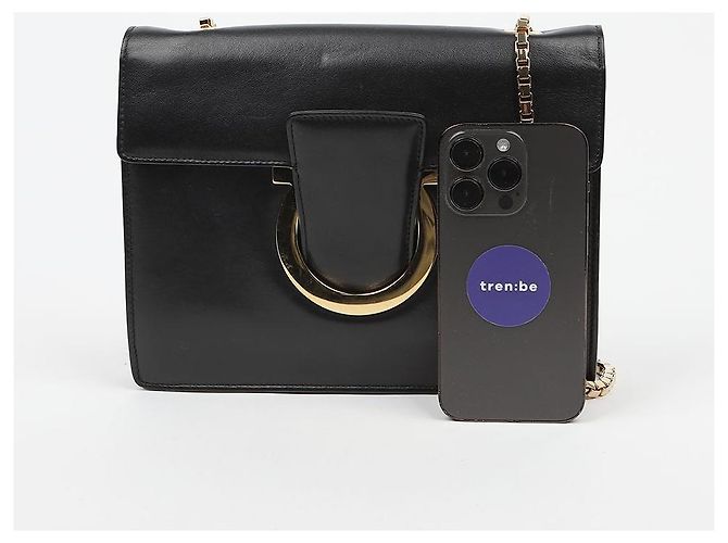 Salvatore Ferragamo Borsa a tracolla Talia Chain Black - vista 11