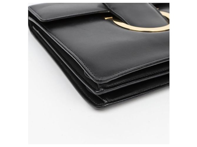 Salvatore Ferragamo Borsa a tracolla Talia Chain Black - vista 7