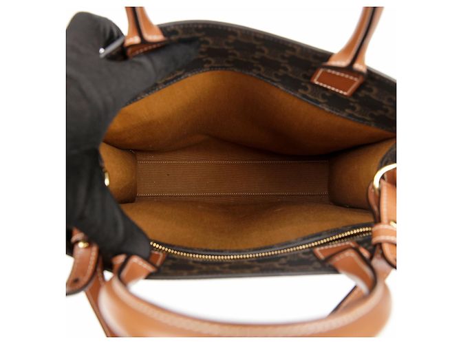 Céline Borsa a Tracolla Vertical Cabas Small Tote Shoulder Bag - vista 17