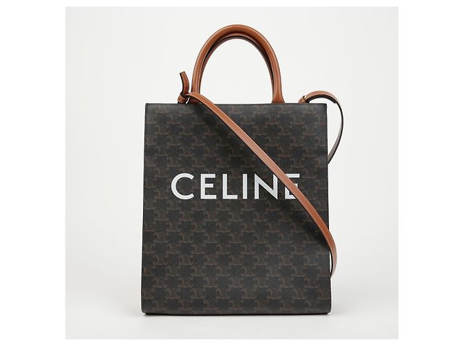Céline Borsa a Tracolla Vertical Cabas Small Tote Shoulder Bag - vista 2