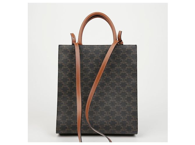 Céline Borsa a Tracolla Vertical Cabas Small Tote Shoulder Bag - vista 4