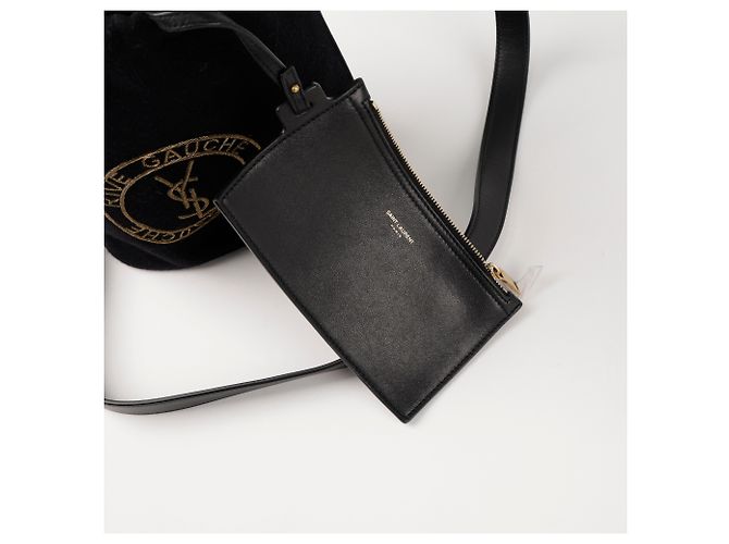 Autre Marque Borsa a tracolla con logo ricamato Nero - vista 11