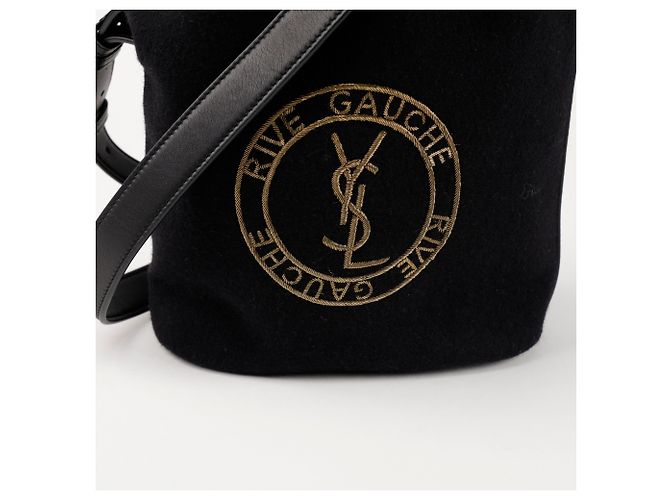 Autre Marque Borsa a tracolla con logo ricamato Nero - vista 2