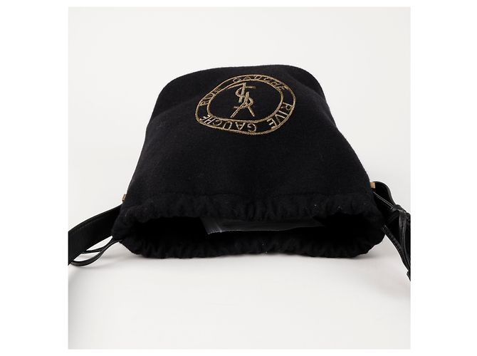 Autre Marque Borsa a tracolla con logo ricamato Nero - vista 7