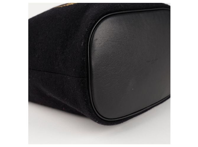 Autre Marque Borsa a tracolla con logo ricamato Nero - vista 9