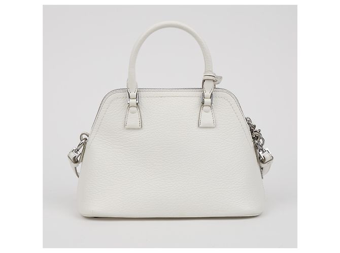 Maison Martin Margiela Mini Borsa a Tracolla Bianca - vista 5