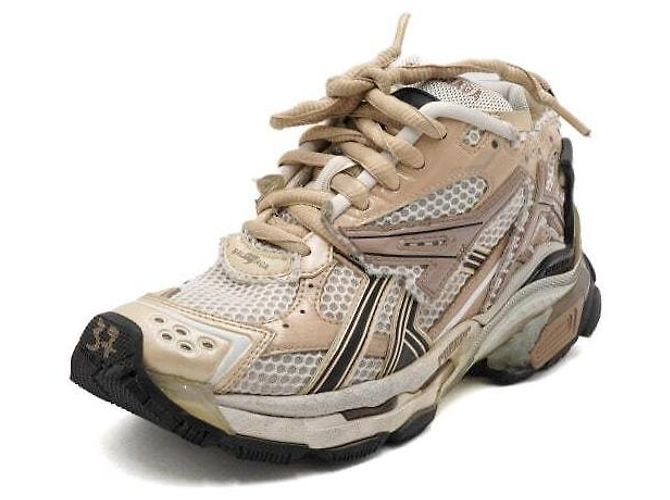 Balenciaga Sneakers Runner in Mesh Multicolore da Donna - vista 2