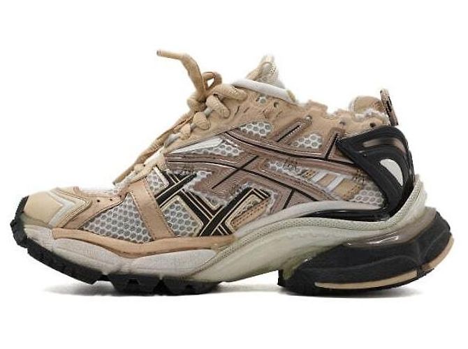 Balenciaga Sneakers Runner in Mesh Multicolore da Donna - vista 4