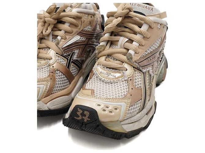 Balenciaga Sneakers Runner in Mesh Multicolore da Donna - vista 6