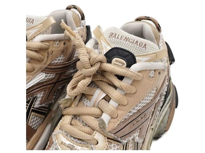 Balenciaga Sneakers Runner in Mesh Multicolore da Donna - vista 7