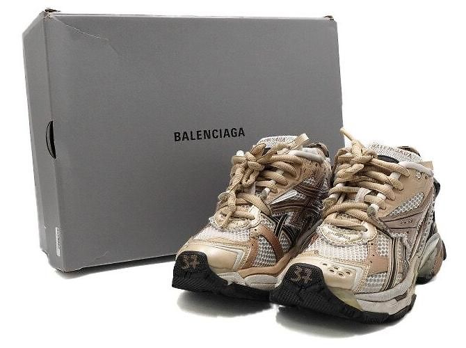 Balenciaga Sneakers Runner in Mesh Multicolore da Donna - vista 9