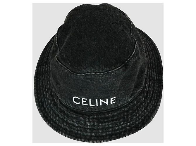 Céline Denim-Bucket-Hat mit Logo - Ansicht 4