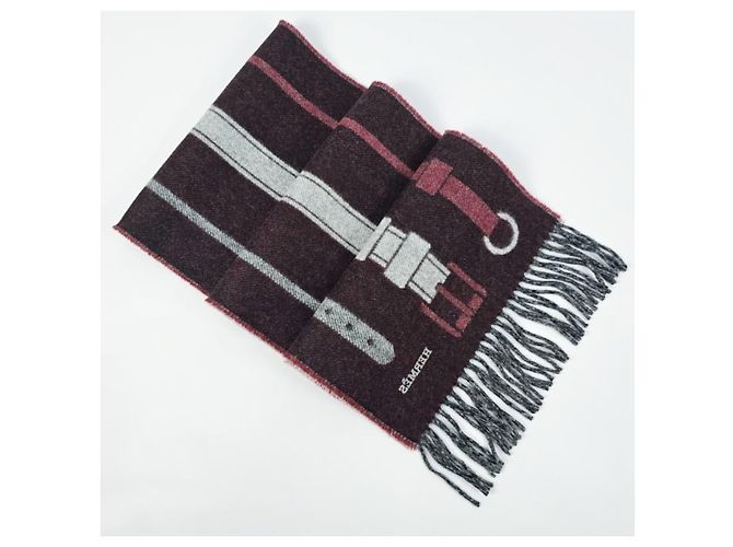 Hermès Sciarpa in cashmere grigia - vista 9