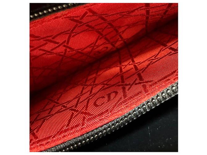 Borsa Tote Lady Dior Cannage Nero Argento Medium - vista 20