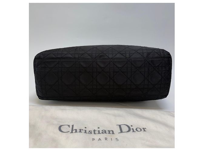 Dior Lady Cannage Tote Bag Black Silver Medium - Ansicht 16
