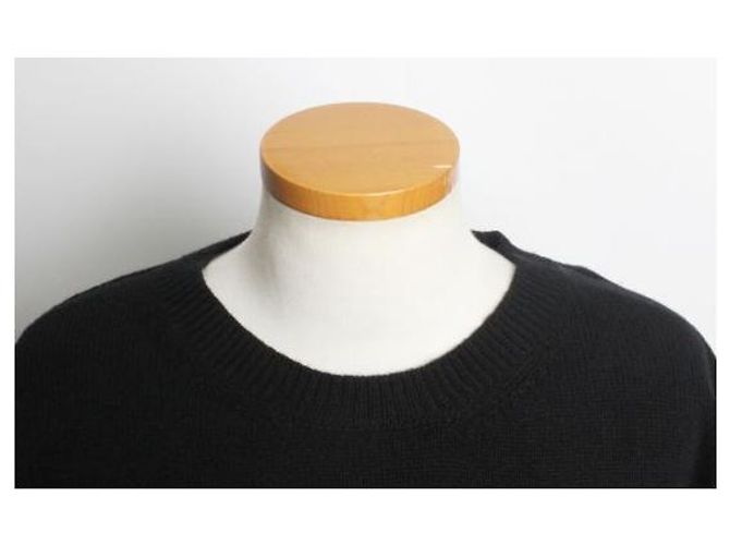 Moncler Logo Wollpullover Schwarz - Ansicht 5
