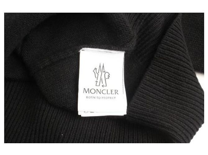 Moncler Logo Wollpullover Schwarz - Ansicht 7