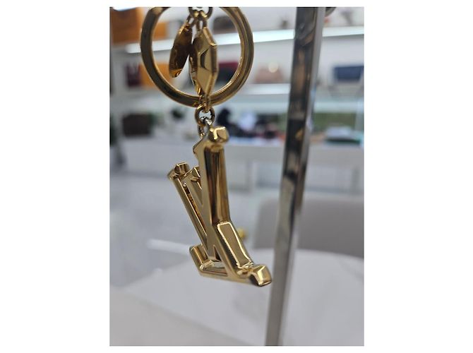 Portachiavi Louis Vuitton Key Holder Oro Metallo - vista 12