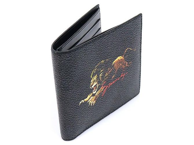 Givenchy Black Canvas Leo Lion Wallet - view 3
