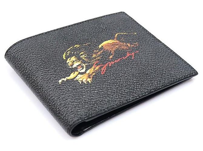 Givenchy Black Canvas Leo Lion Wallet - view 4