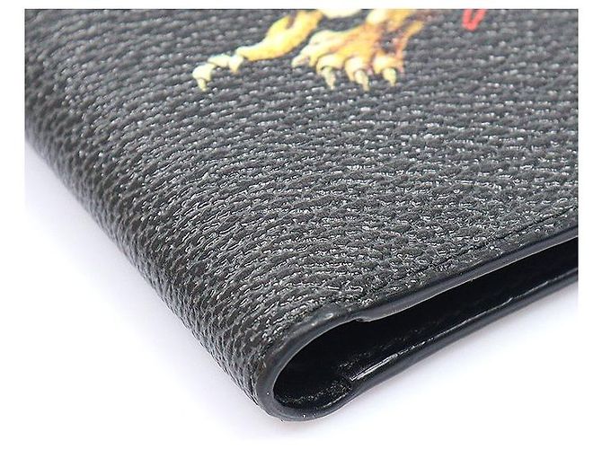 Givenchy Black Canvas Leo Lion Wallet - view 6