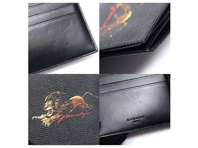 Givenchy Black Canvas Leo Lion Wallet - view 7