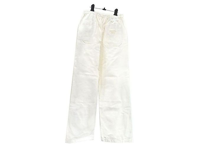 Pantaloni dritti Gucci bianchi in cotone - vista 3