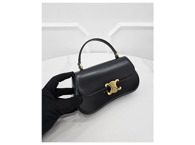 Céline Teen Roller Shiny Calfskin Black - vista 2