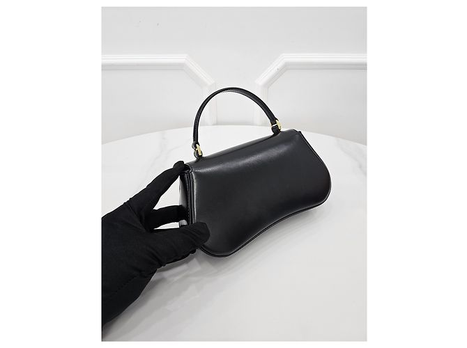Céline Teen Roller Shiny Calfskin Black - vista 3