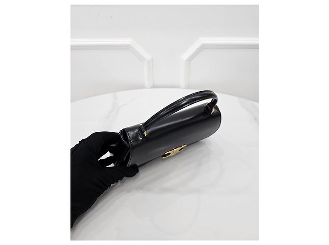 Céline Teen Roller Shiny Calfskin Black - vista 4
