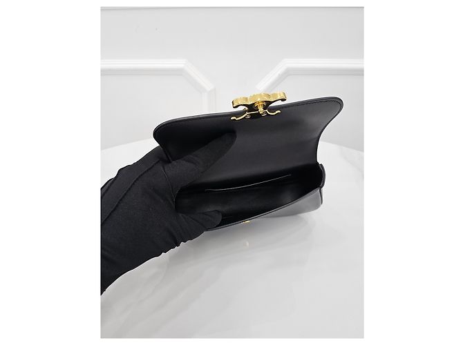 Céline Teen Roller Shiny Calfskin Black - vista 7