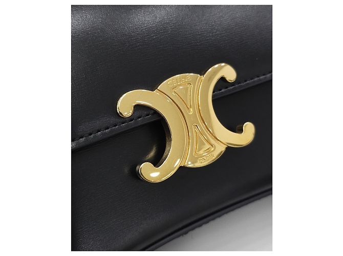 Céline Teen Roller Shiny Calfskin Black - vista 8