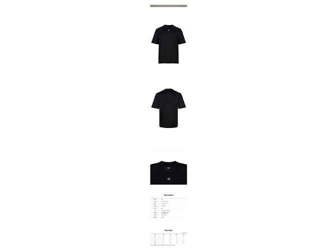 Fendi Black Metal Logo T-Shirt - Ansicht 2
