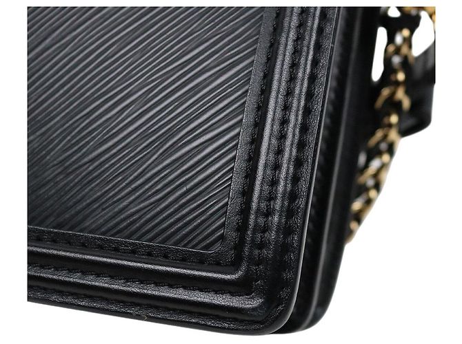 Louis Vuitton Borsa a tracolla Dauphine in pelle Epi nera - vista 6