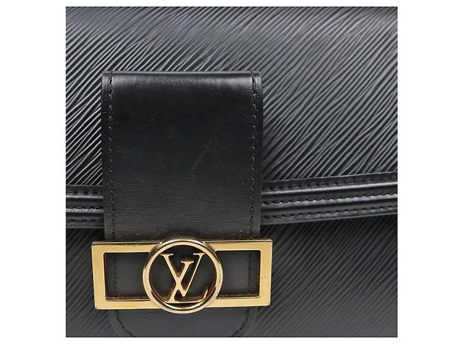Louis Vuitton Borsa a tracolla Dauphine in pelle Epi nera - vista 8