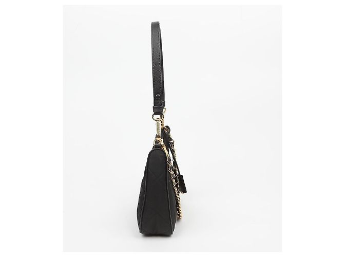 Re-Edition Prada Mini Borsa Re Edition Chain in Nylon Nero - vista 4