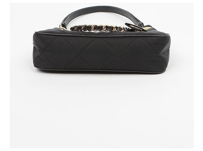 Re-Edition Prada Mini Borsa Re Edition Chain in Nylon Nero - vista 5