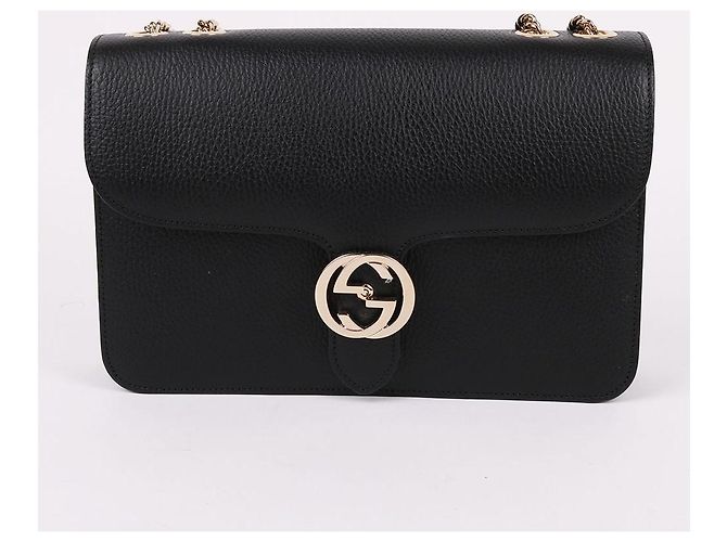 Gucci Borsa a spalla con catena media Interlocking GG - vista 2