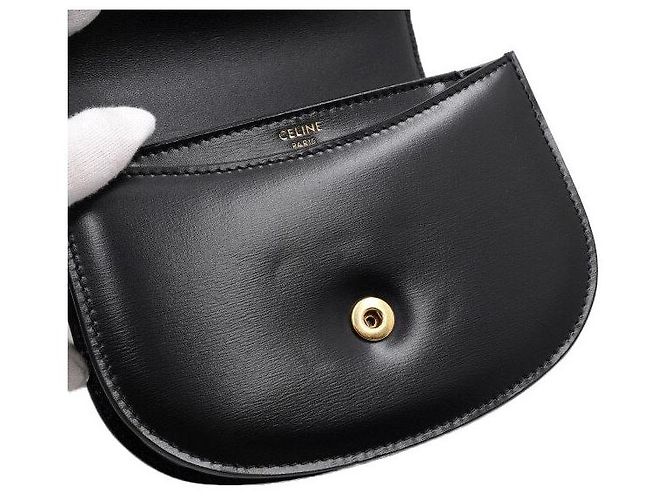 Céline Borsa a mano e a tracolla Mini Clea Versace in vitello lucido, crossbody - vista 7