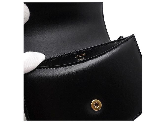 Céline Borsa a mano e a tracolla Mini Clea Versace in vitello lucido, crossbody - vista 8
