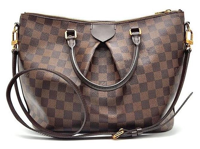 Borsa a mano Louis Vuitton Damier Sienna PM Marrone - vista 3