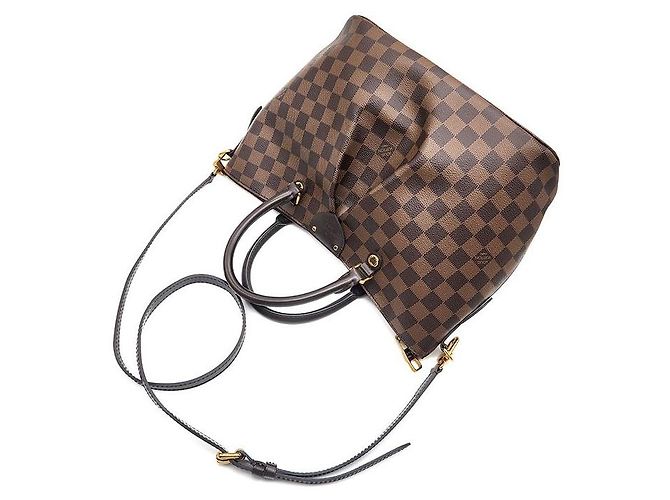 Borsa a mano Louis Vuitton Damier Sienna PM Marrone - vista 4