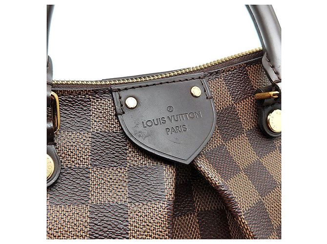 Borsa a mano Louis Vuitton Damier Sienna PM Marrone - vista 8