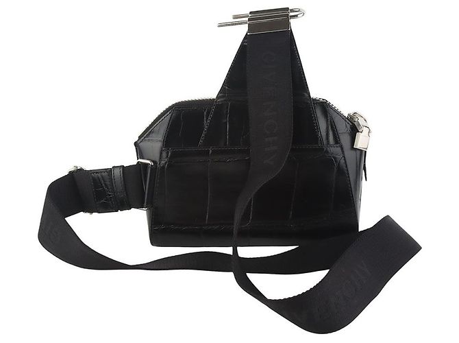 Givenchy Borsa a tracolla Antigona Small in coccodrillo - vista 3