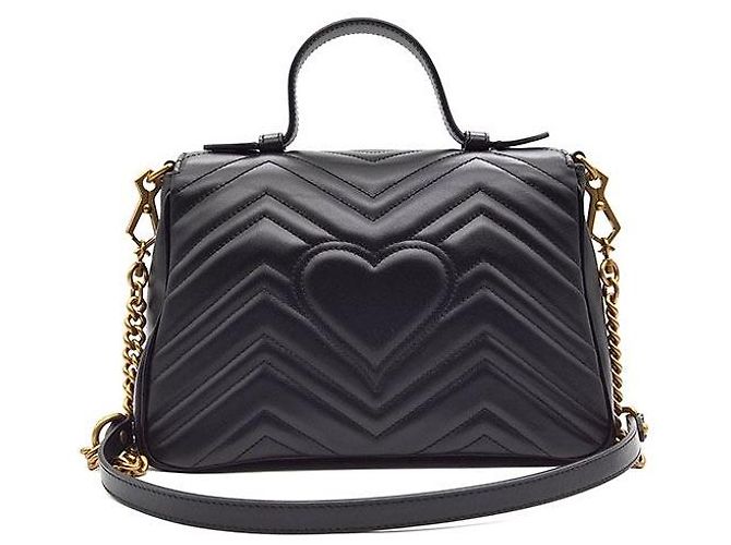 Gucci Borsa GG Marmont Matelassé con manico Small - vista 3